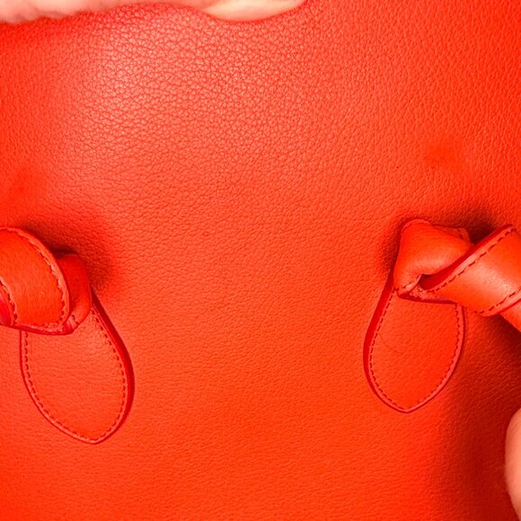 Celine Red Tie Knot Leather Purse and Pouch - Picture 5 of 15